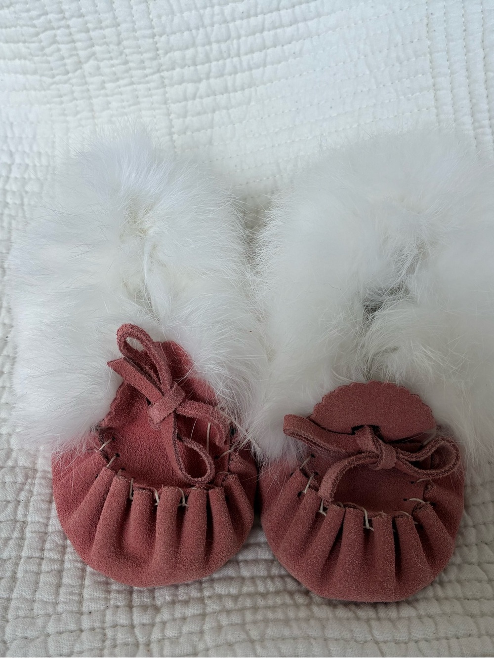 Laurentian Chief Fur Lined Baby Moccasins